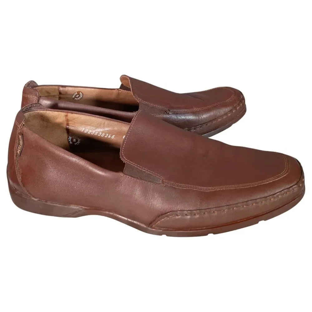Mephisto Men’s Edlef Loafers 10.5 Brown Leather Slip-On Casual Driving Shoes